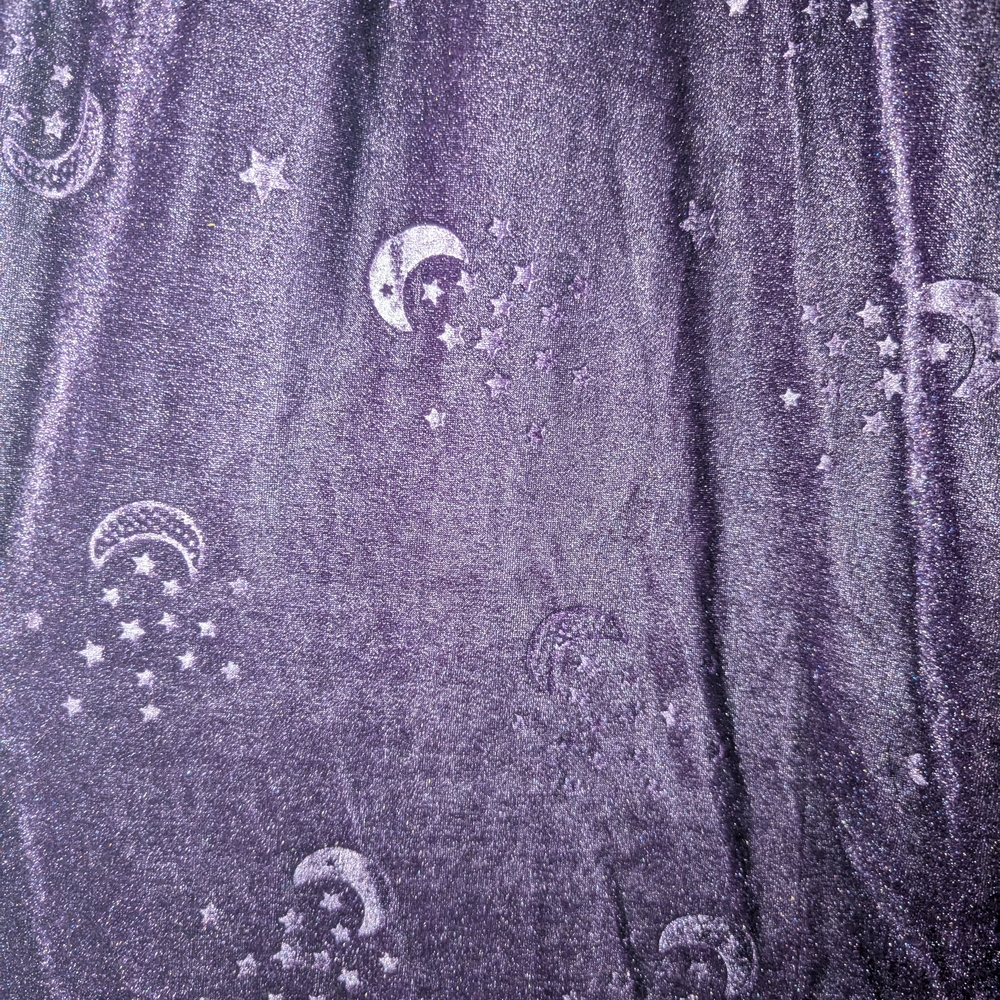 SPIRIT Plus Purple Velvet Cape with Moon & Stars